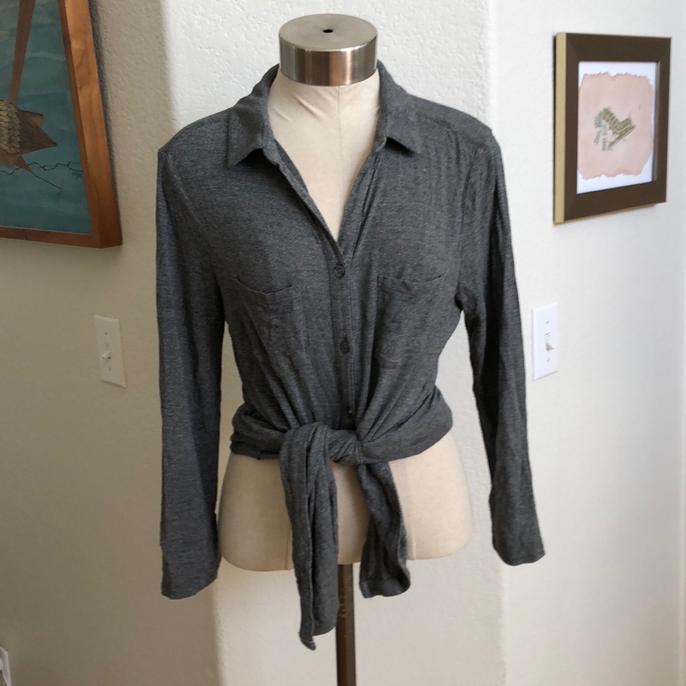Bundle of 2 Soft jersey button downs